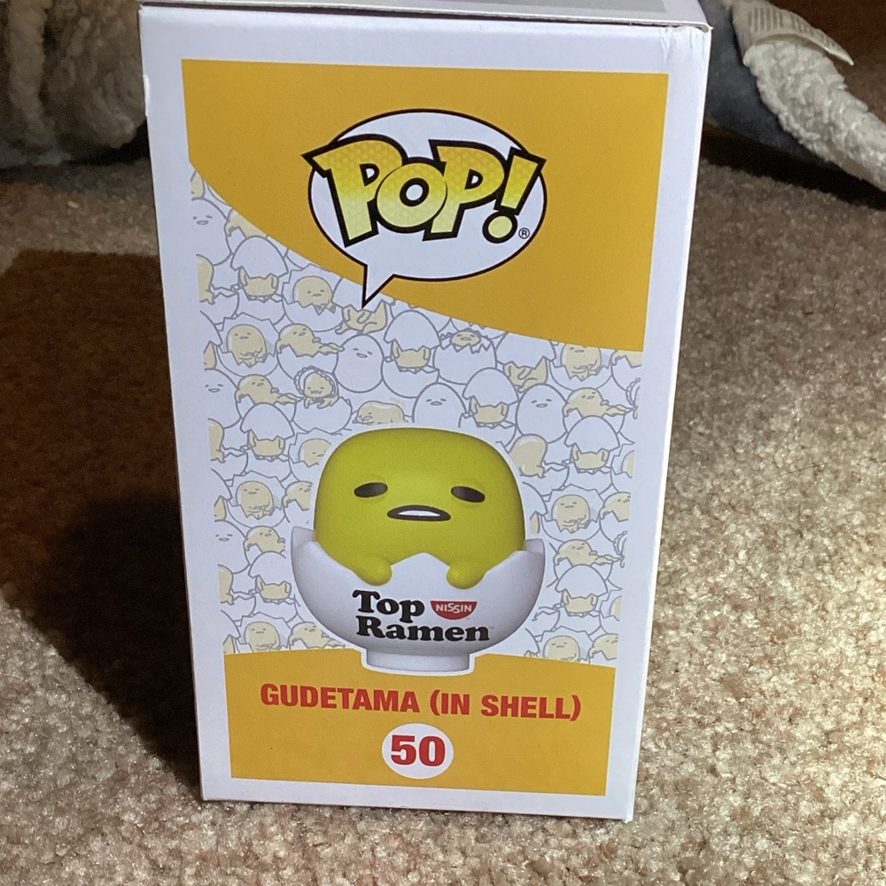 Funko Pop Gudetama Top Ramen Yellow and White Vinyl Figure #50 - Picture 2 of 4